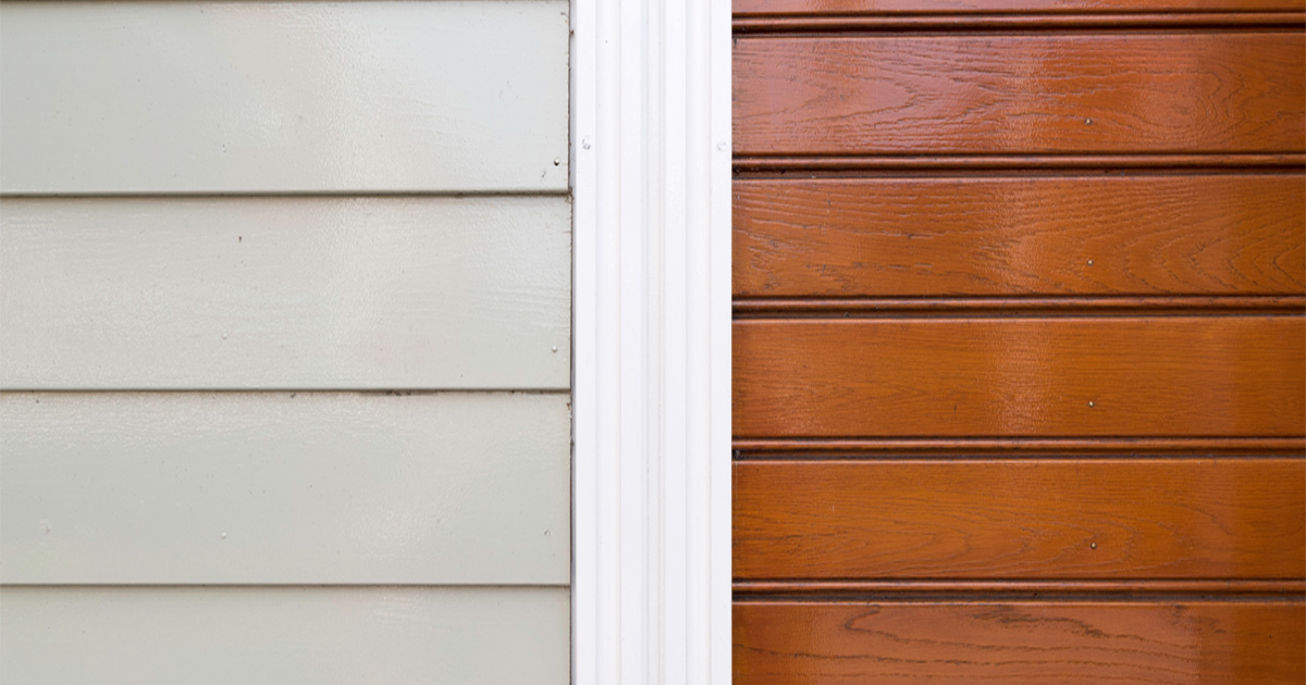 Residential siding solutions showing different siding materials on a home exterior
