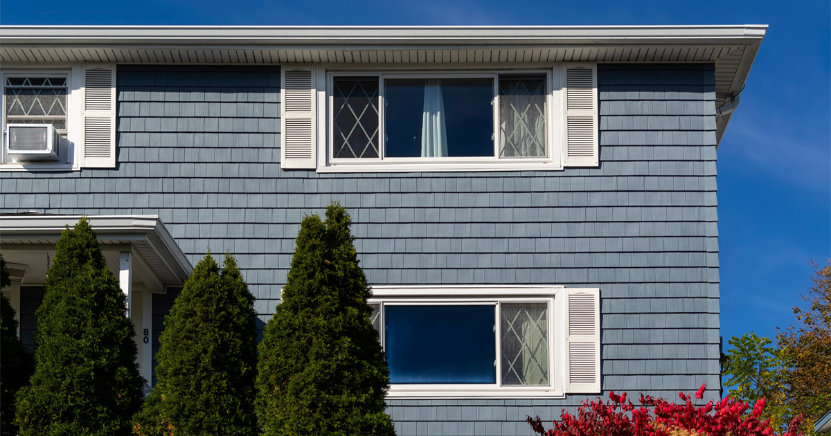 Shingle siding in Pflugerville TX installed on residential home exterior