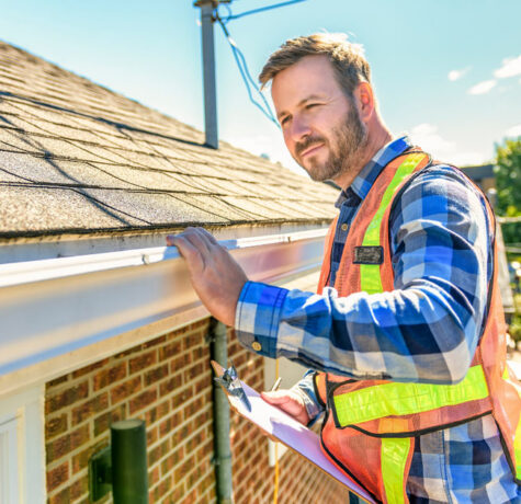 Asphalt Roof Inspection being performed by a roofing professional on a residential home