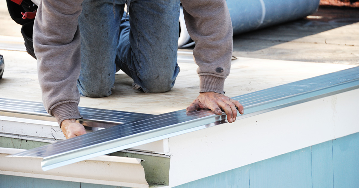 Roof Flashing installed around roof features to help protect a residential home from water intrusion