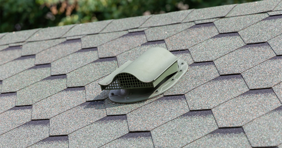 Roof Ventilation helping improve attic airflow and protect a residential roofing system